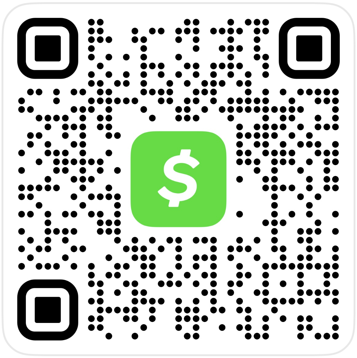 Código QR de Cash App para apoyar a Garrobos
